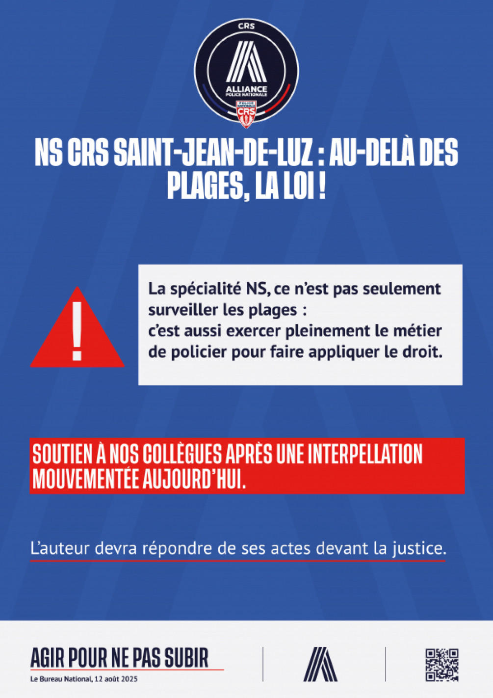 NS CRS SAINT JEAN DE LUZ : AU-DELÀ DES PLAGES, LA LOI !