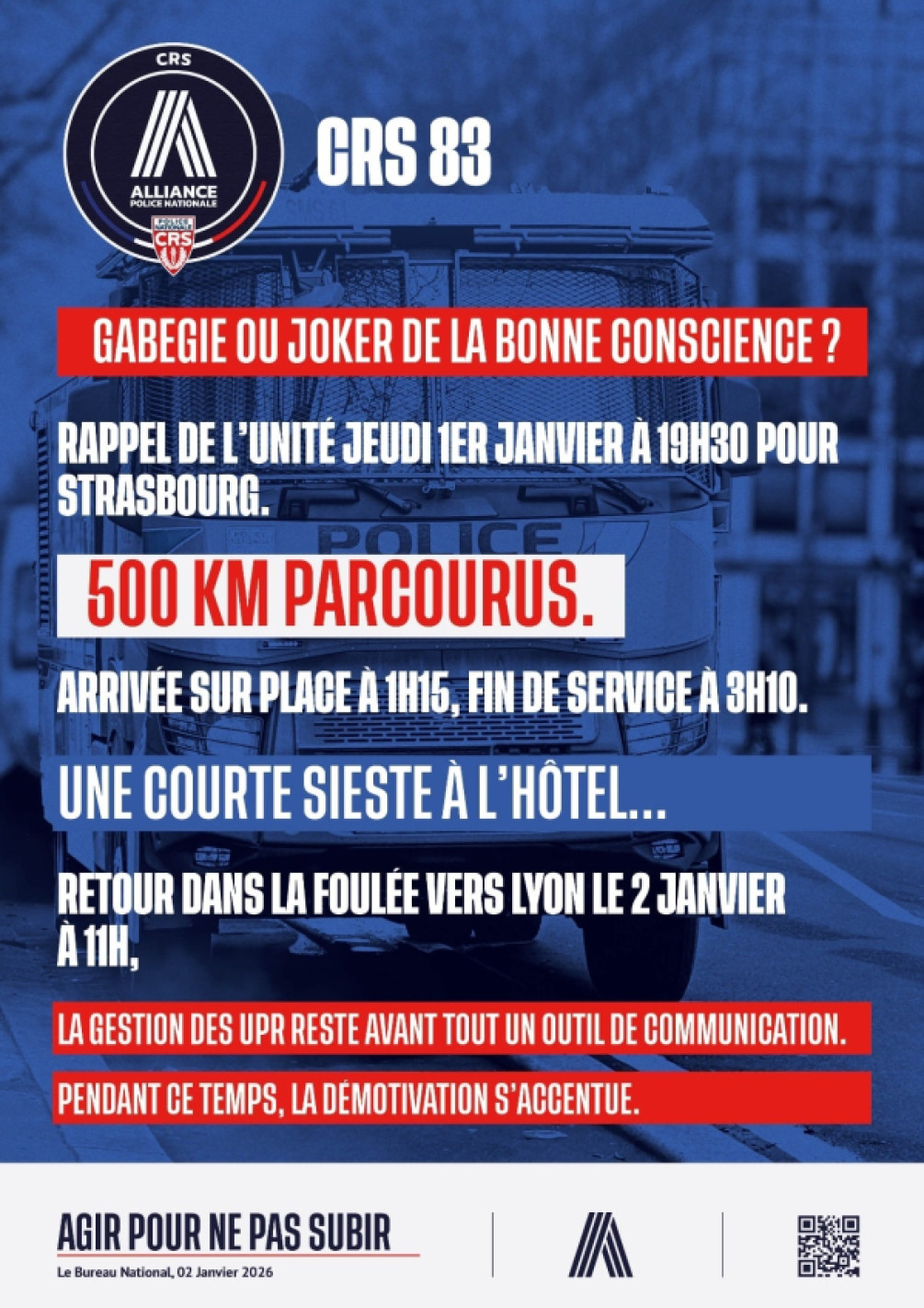 CRS 83 GABEGIE OU JOKER BONNE CONSCIENCE