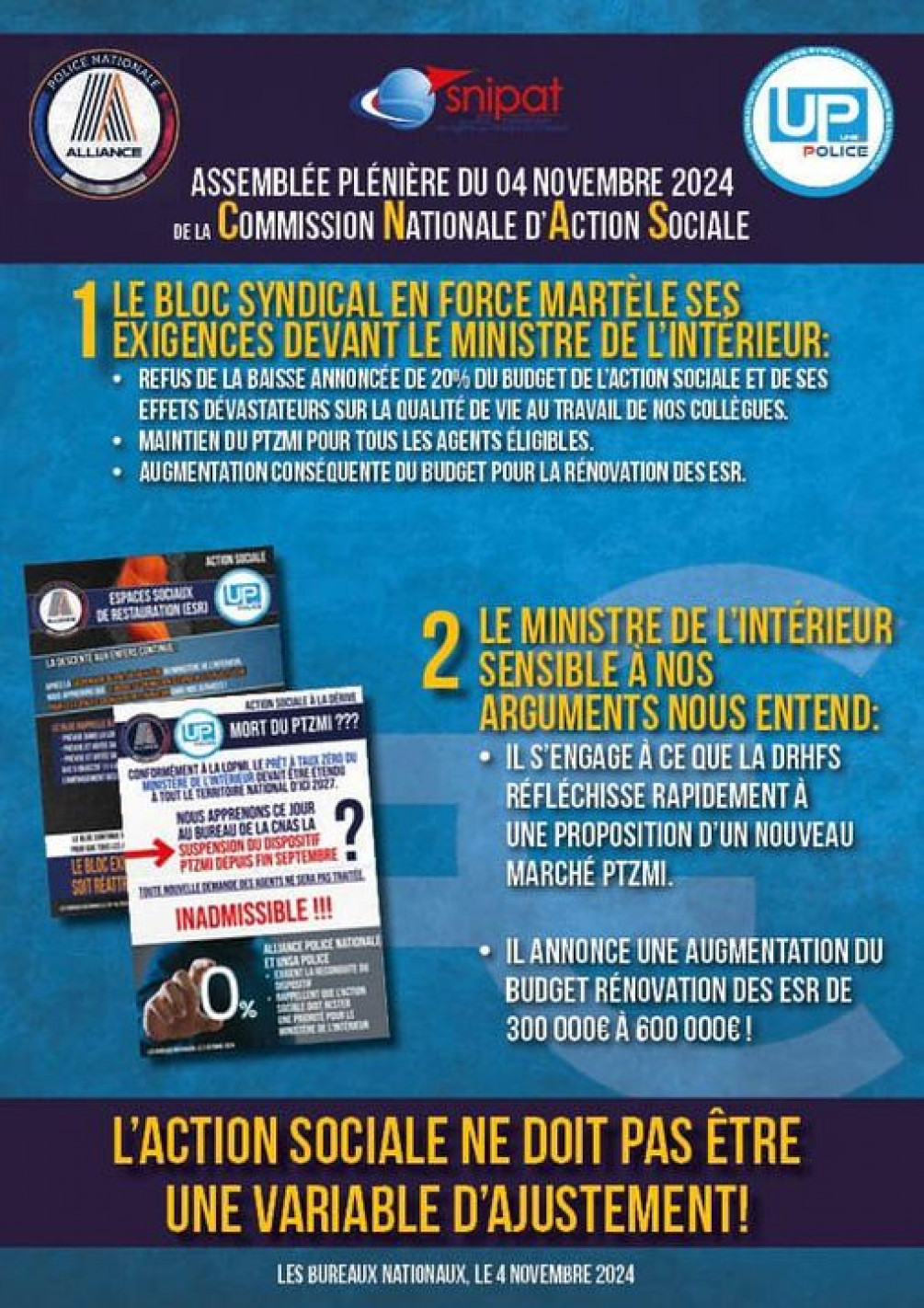 CNAS : l'action sociale ne doit pas être une variable d'ajustement !