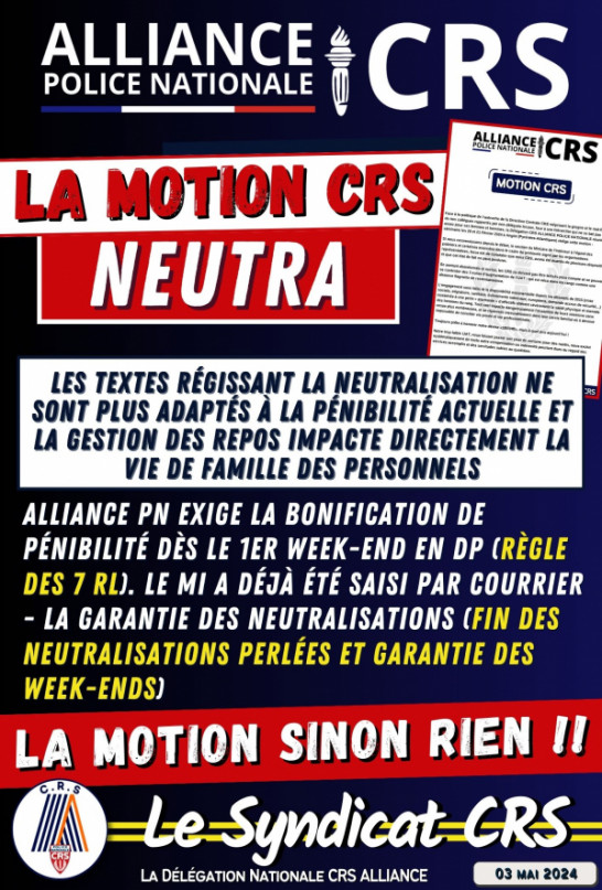La motion CRS: NEUTRA